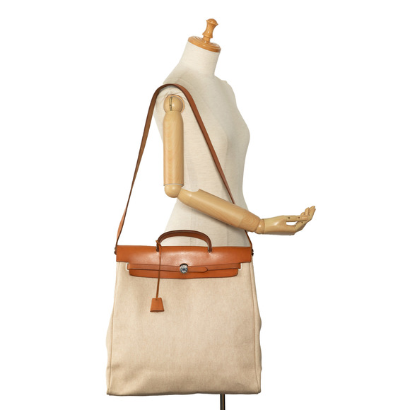 Hermès Toile Herbag MM - Picture 9 of 10